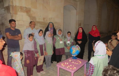 رویداد ساعت زمین در کاروانسرای مشیرالملک برازجان
