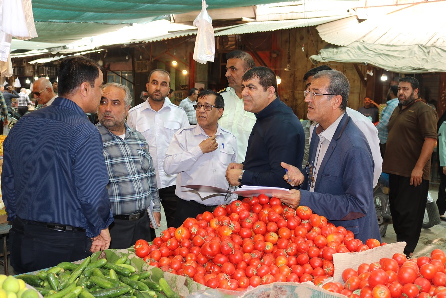 گشت مشترک مسئولین دشتستان از بازار برازجان
