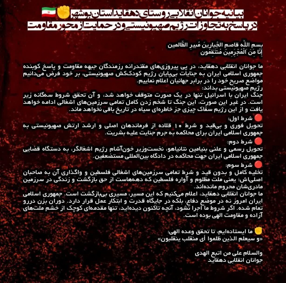 بیانیه جوانان دهقاید