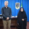 صدیقه سعادتمند بخشدار مرکزی - دکتر ابراهیم رضایی نماینده دشتستان در مجلس