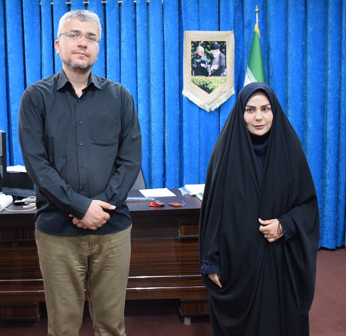 صدیقه سعادتمند بخشدار مرکزی - دکتر ابراهیم رضایی نماینده دشتستان در مجلس