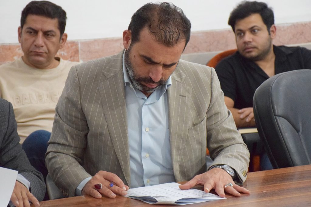 مهدی عشایری رئیس اتحادیه صنف مشاورین املاک و نمایشگاه داران اتومبیل شهرستان دشتستان