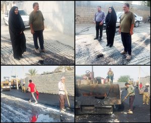 صدیقه سعادتمند - بخشدار مرکزی دشتستان - چاه خانی