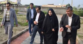 صدیقه سعادتمند - بخشدار مرکزی دشتستان - دهه فجر