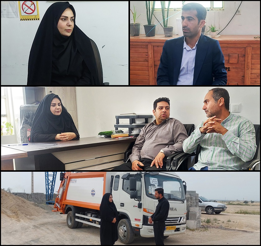 خدمات رسانی . صدیقه سعادتمند - بخشدار مرکزی دشتستان