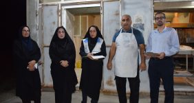 صدیقه سعادتمند بخشدار مرکزی دشتستان - بازدید نانوایی