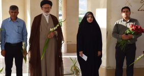 صدیقه سعادتمند بخشدار مرکزی دشتستان - گلزار شهدا دالکی