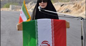 صدیقه سعادتمند بخشدار مرکزی دشتستان - سخنرانی