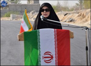 صدیقه سعادتمند بخشدار مرکزی دشتستان - سخنرانی